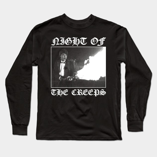 Night of the Creeps: Thrill Me Long Sleeve T-Shirt by thespookyfog